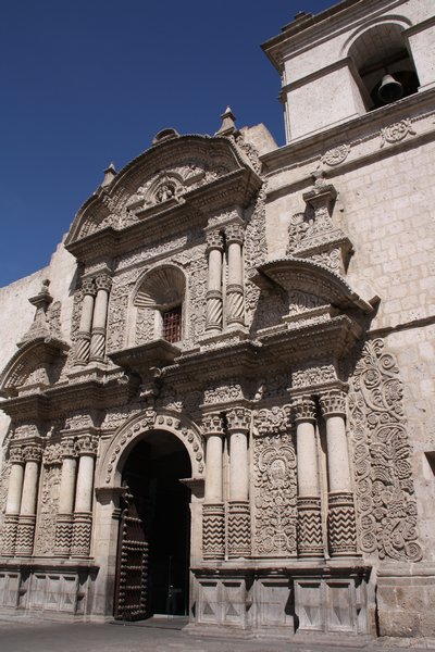 One of the churches in Arequipa