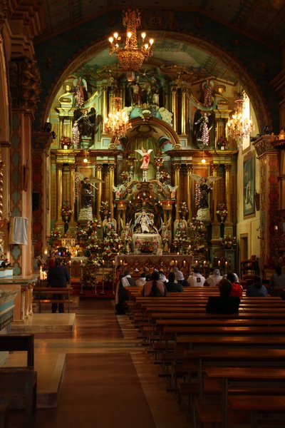 Inside church El Carmen de la Asuncion