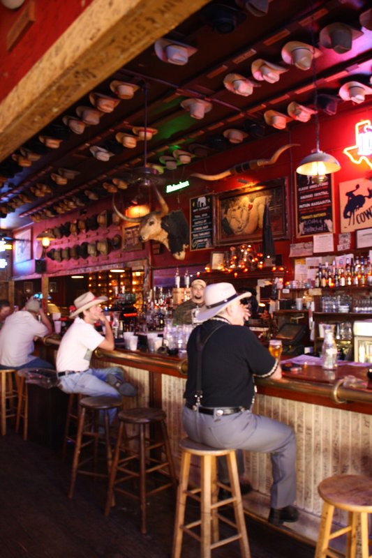 Cowboy style bar at the Stockades