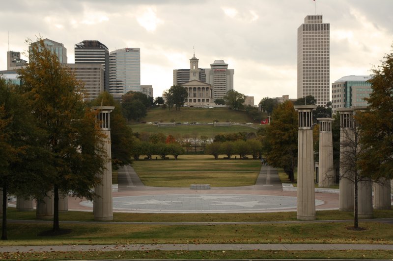 Bicentennial park and the state capitol, Nashville