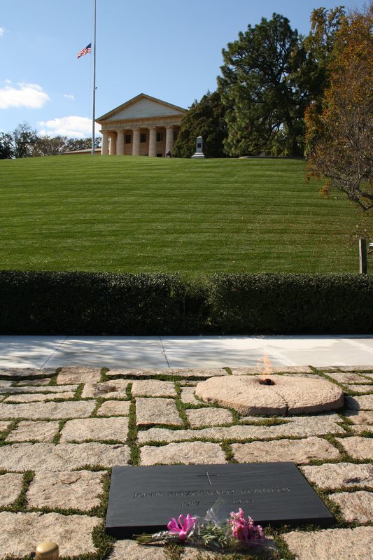 JFK grave and flame