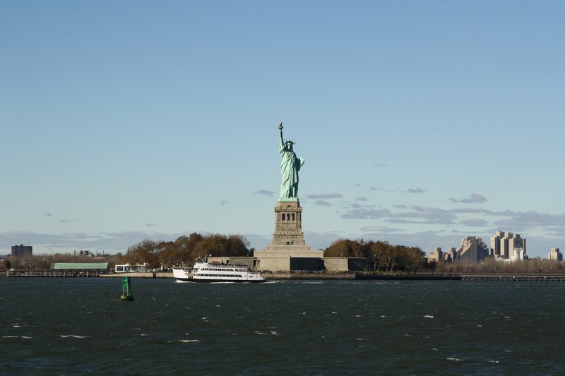 The famous statue of liberty