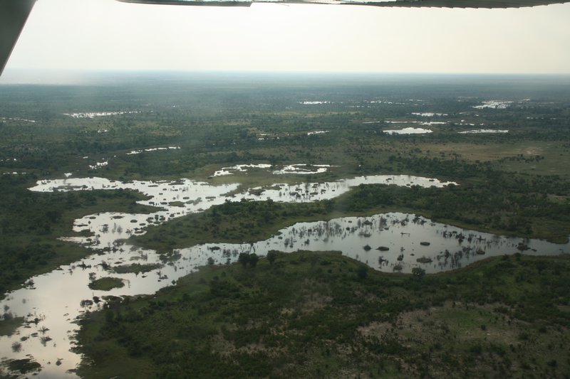 Okavango Delta from the plane