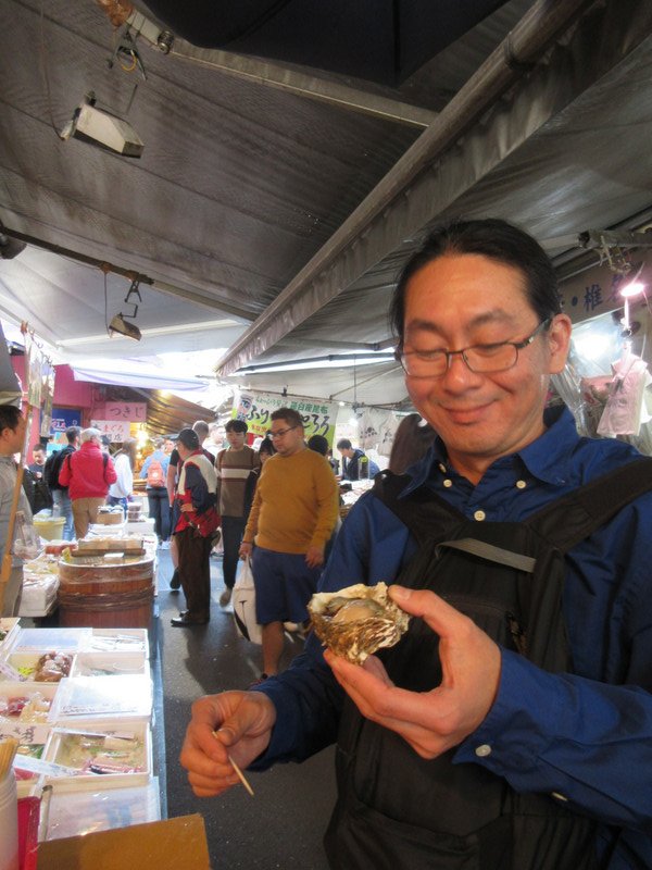 Oyster at Tsukiji Outer Market