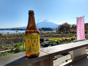 Quenching our thirst with Mount Fuji views