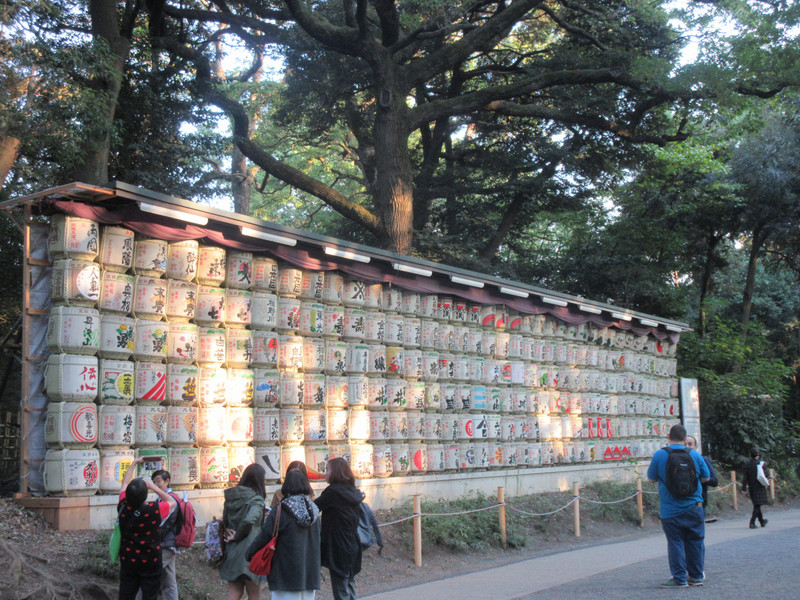 Barrels of Sake Donated to Meiji-jingu