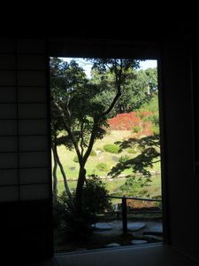 View from Teahouse at Isui-en Garden