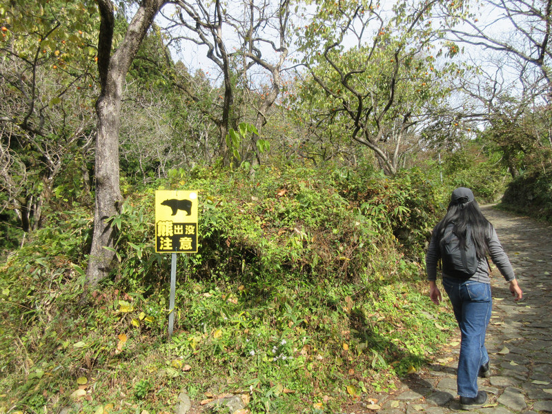 Bear Warning on Hike Along Nakasendō