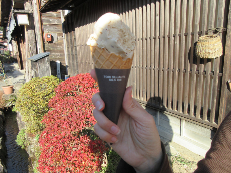 Black Sesame Ice Cream in Tsumago