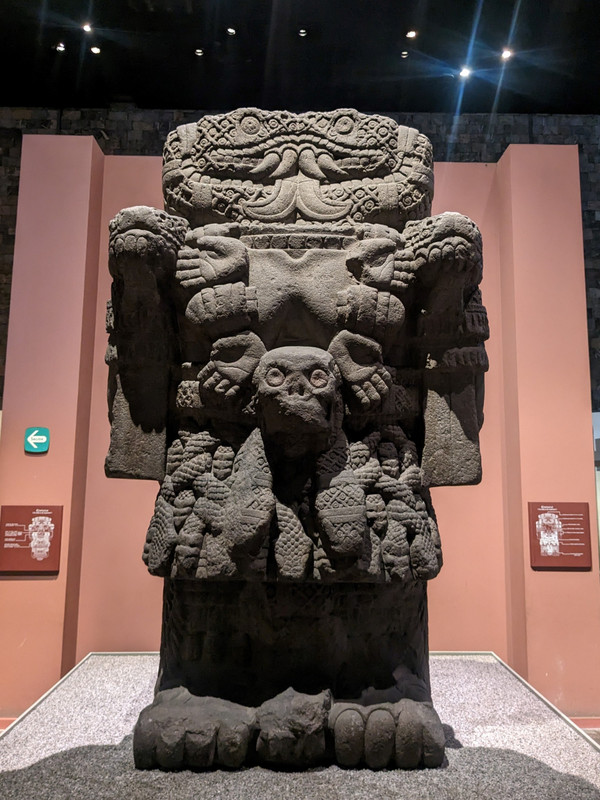 Statue of Aztec goddess Coatlicue