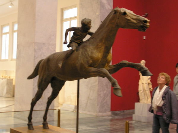 Horse and young rider