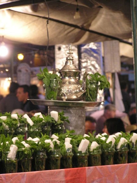 Tea stall in Djemaa el-Fna