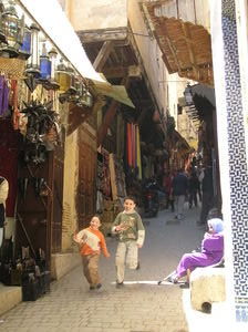 Streets of Medina in Fez
