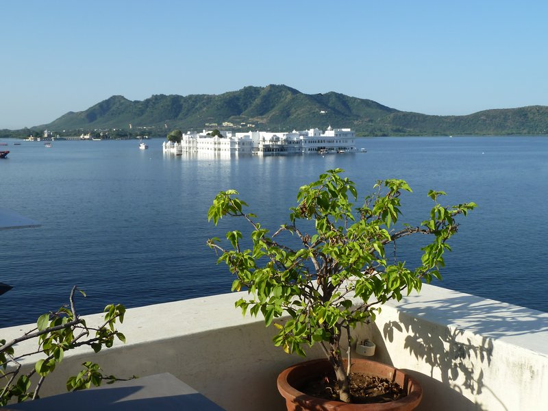 View from terrace restaurant at Kankarwa Haveli