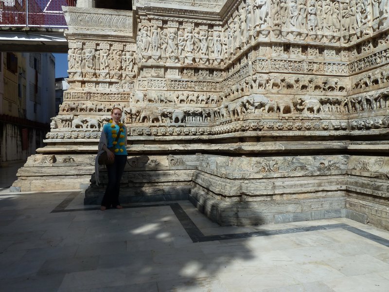 Jennifer at Jagdish Temple