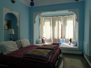 Our room at Kankarwa Haveli
