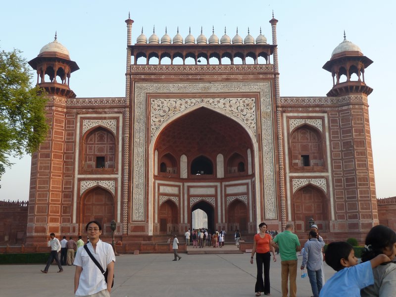 Clement at Gateway to Taj Mahal