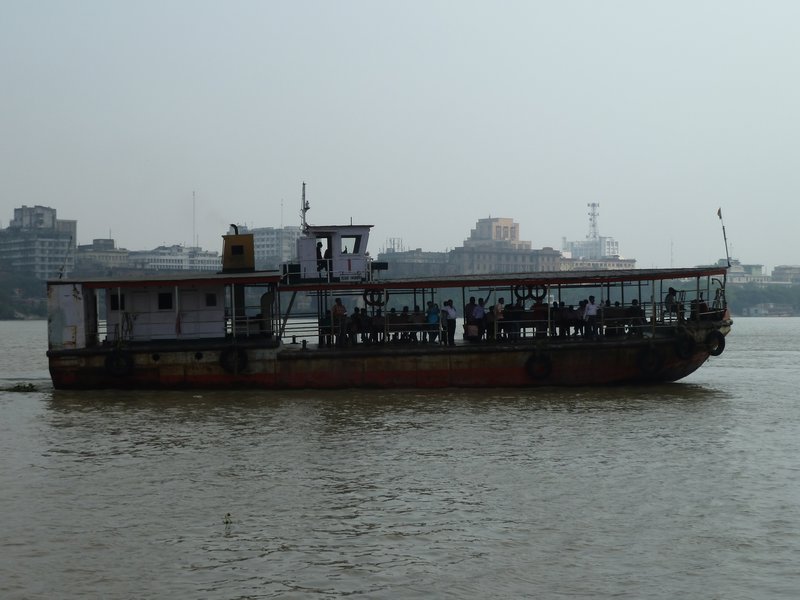 Barge on the Hooghly river