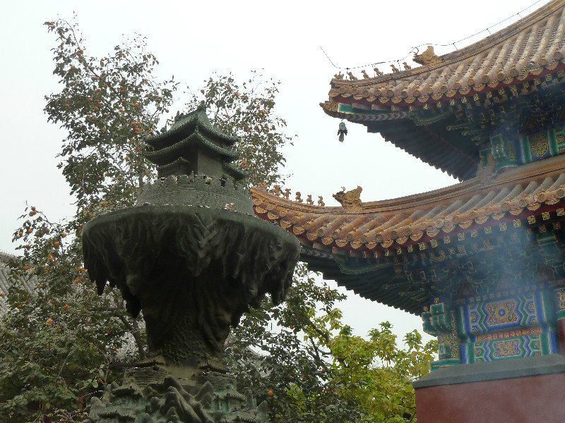Detail of a fountain at the Lama Temple