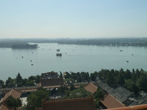 View of Kunming lake from temple at Summer Palace