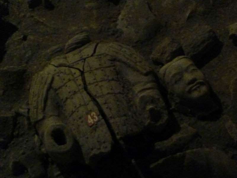 Detail of terracotta soldier