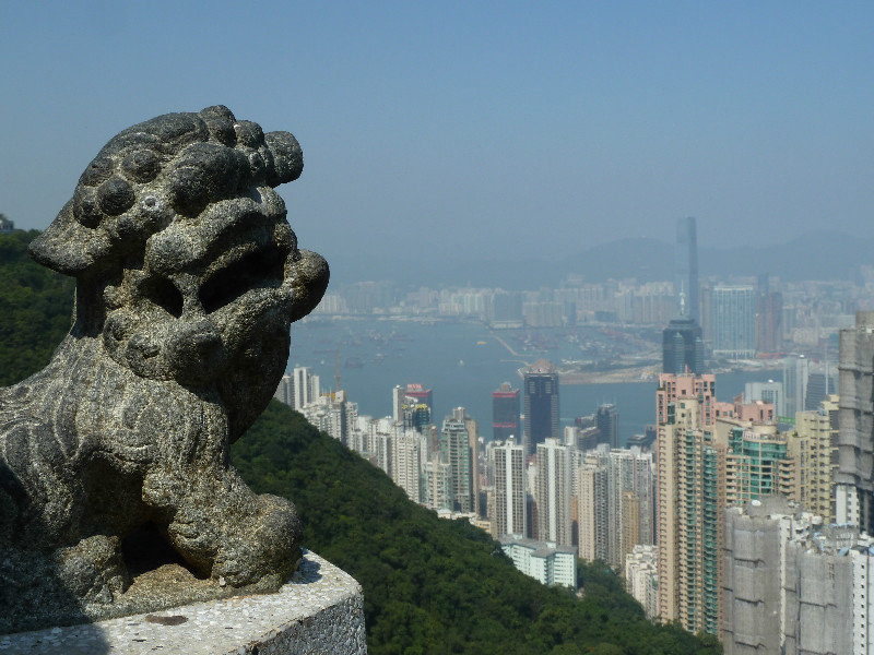 View of Hong Kong from the top of Victoria Peak