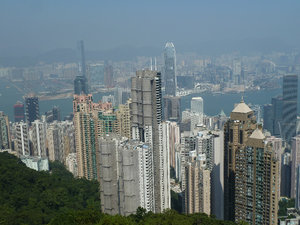 View of Hong Kong from the top of Victoria Peak