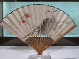 Painted fan at Hong Kong Museum of Art