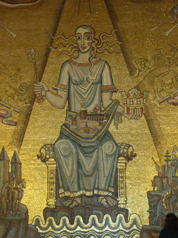 Mosiac detail in Golden Hall