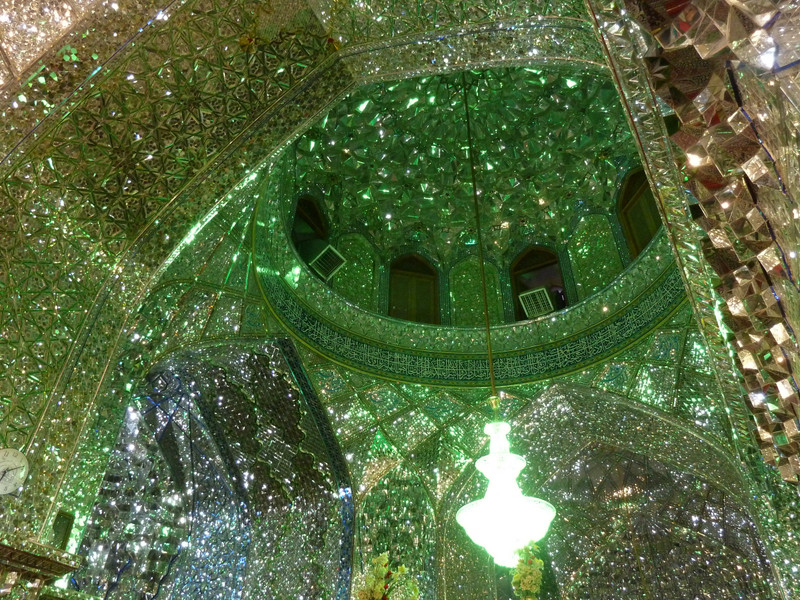 Interior of Shah-e Cheragh Shrine
