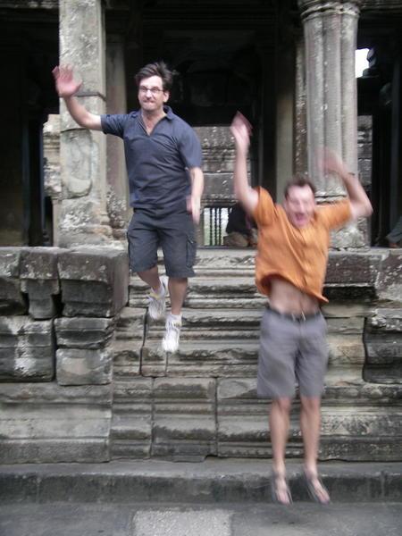 Action shot in Angkor Wat 