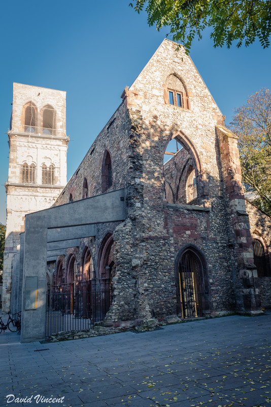 The ruins of a church in Mainz