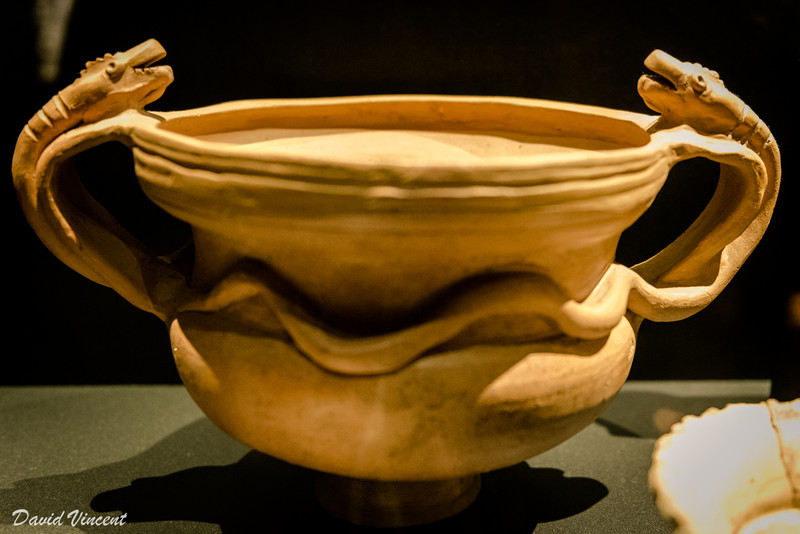 A pot found in the temple