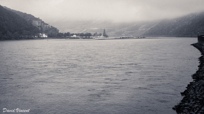 The Rhine in the fog