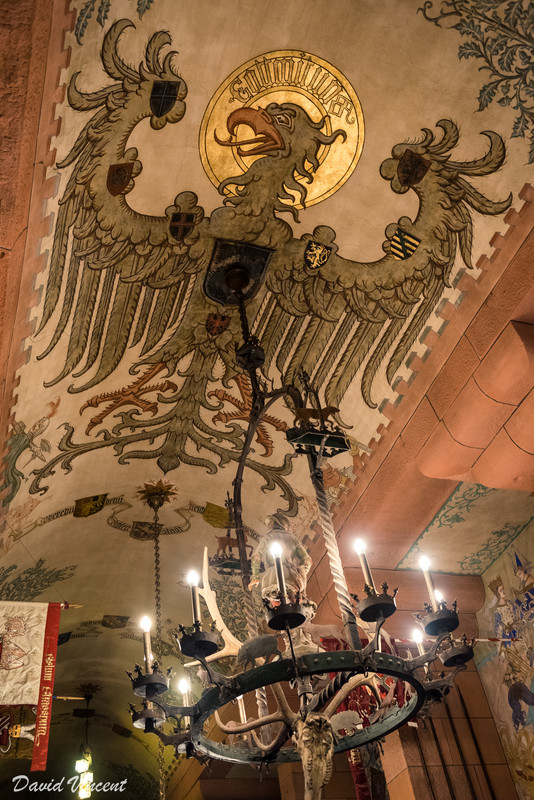 Imperial Eagle and interesting chandelier