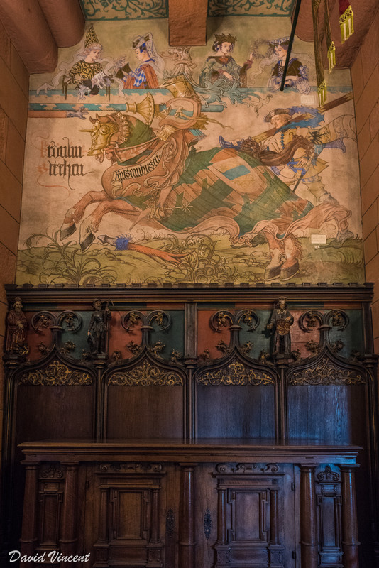 Wood panel and fresco