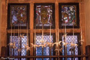 Haldberds and stained glass
