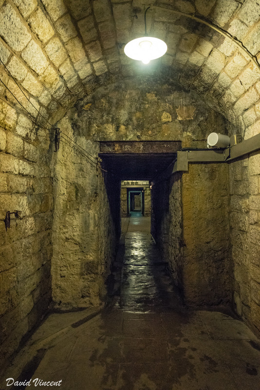 One of the underground tunnels