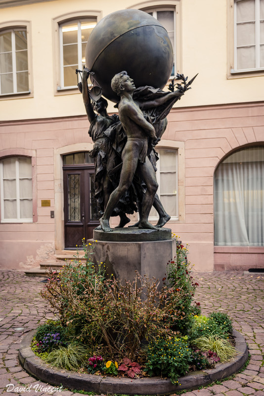 Statue outside the Bartholdi Museum