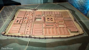 Model of the Roman military camp which eventually became Strasbourg