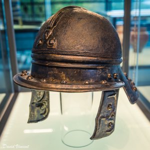 More conventional Gallic helmet design