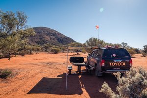 Camping at Mount Finke