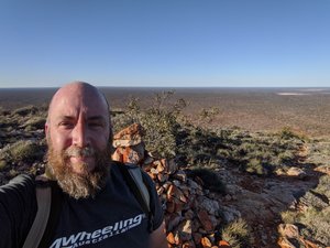 Me at the top of Mount Finke