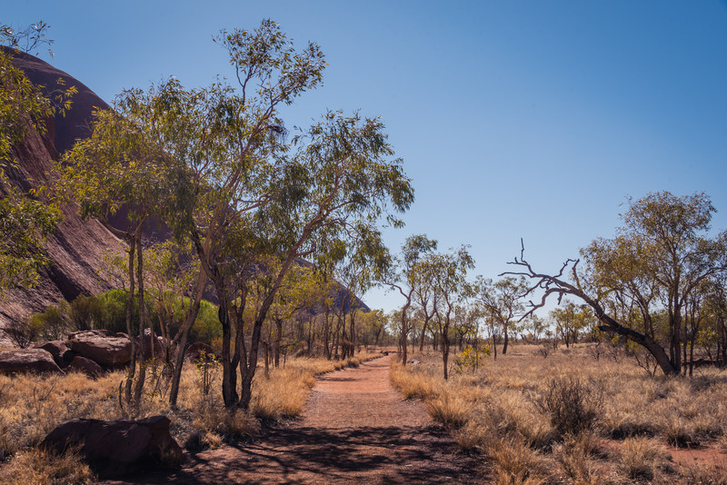 The walk on the southern side of Uluru