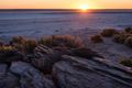 Sunset over Lake Eyre