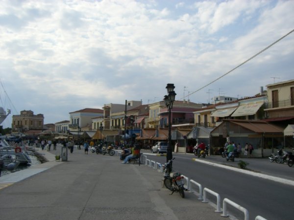 The town, looking the other way