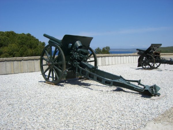 A cannon near the Gallipoli museum