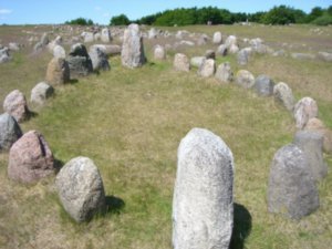 A grave at Lindholm HÃ¸je