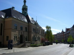 A view of a street in Aalborg