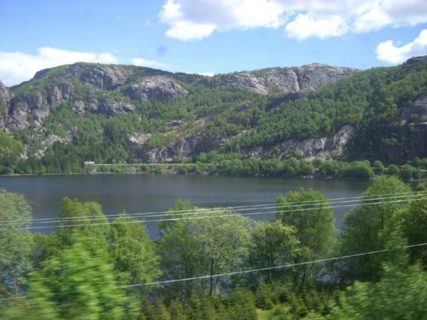 Train from Kristiansand to Stavanger